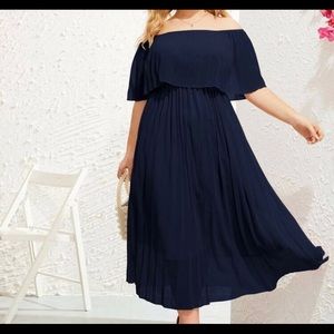 Plus Size Off the Shoulder Dress